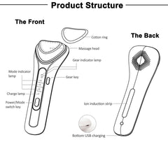 Electric Ultrasonic Facial Beauty Device