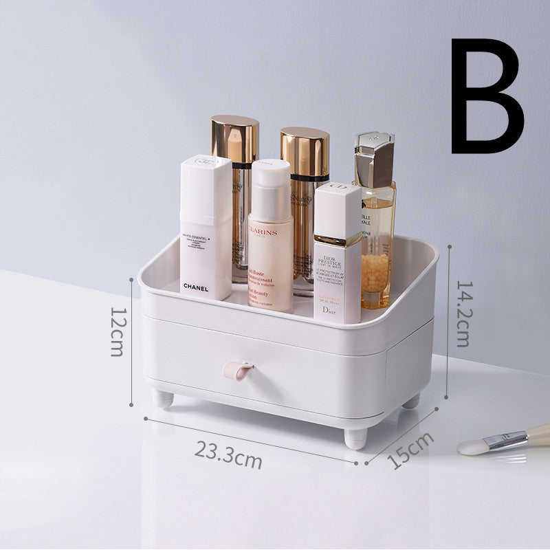 Transparent Makeup Vanity Box Portable Drawer Separation Storage Box